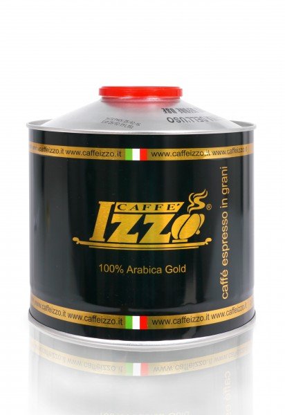 AKTION - IZZO Espresso Arabica (Gold) - 1kg Bohnen - Mühlenaufsatz