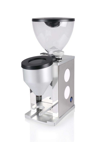 Rocket Faustino Espressomühle chrom-weiß Frontansicht - günstig online kaufen
