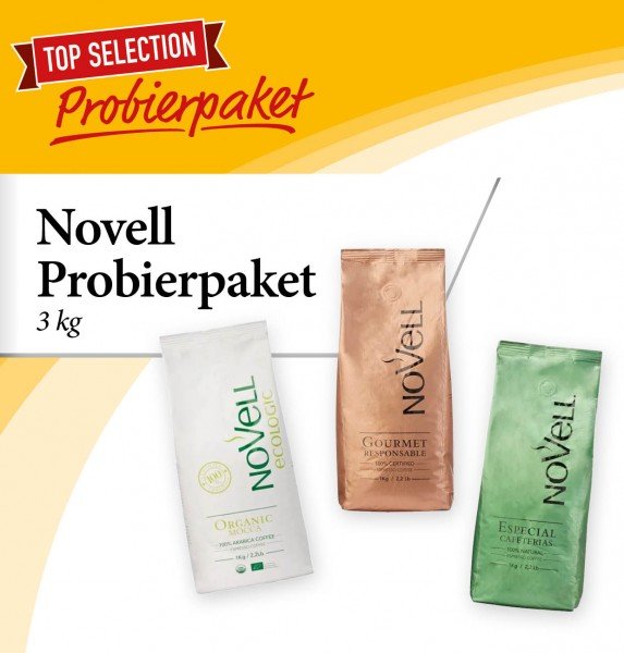 Novell Probierpaket mit 3 x 1kg Bohnen besonders günstig