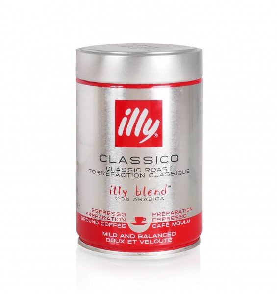 Illy Classico Espresso 250g gemahlen in Dose neues design