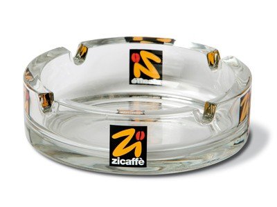 Zicaffe Aschenbecher in Glas mit Logo