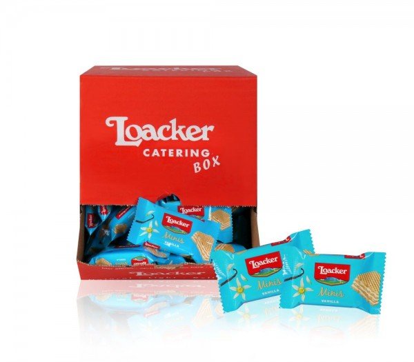 Loacker Minis Vanille - Box mit 62 Stück á 10 g 