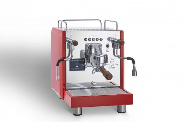 Bezzera Duo DE rot - 2-Kreis Siebträger Espressomaschine - mit Rotationspumpe & BZ Brühkopf