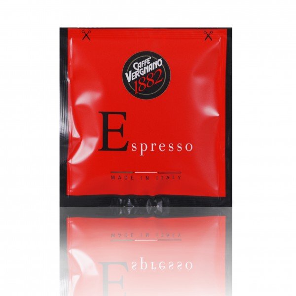 Caffe Vergnano ESE Kaffeepads Espresso in rot