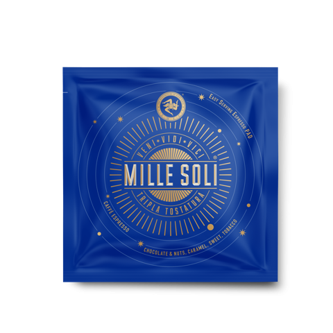 Millesoli Caffè Espresso - 50 ESE Pads - DREIFACHRÖST-Verfahren