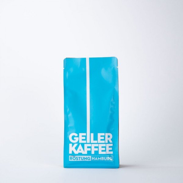 GEILER KAFFEE Hamburg - 250g Espressobohnen - goldene DLG Medaille - Vorderseite