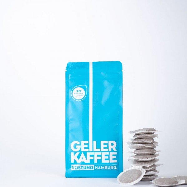 GEILER KAFFEE Hamburg ESE Kaffeepads 20 Stück ohne Aluumverpackung