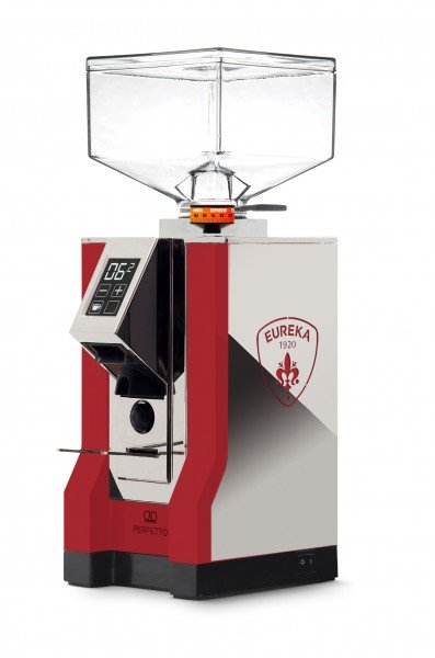Eureka MIGNON PERFETTO Espressomühle - Ferrari Rot/chrom- mit Logo 