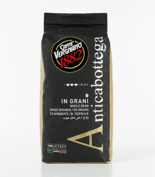 Caffe Vergnano Anticabottega - schwarze Packung - 1000g Bohnen