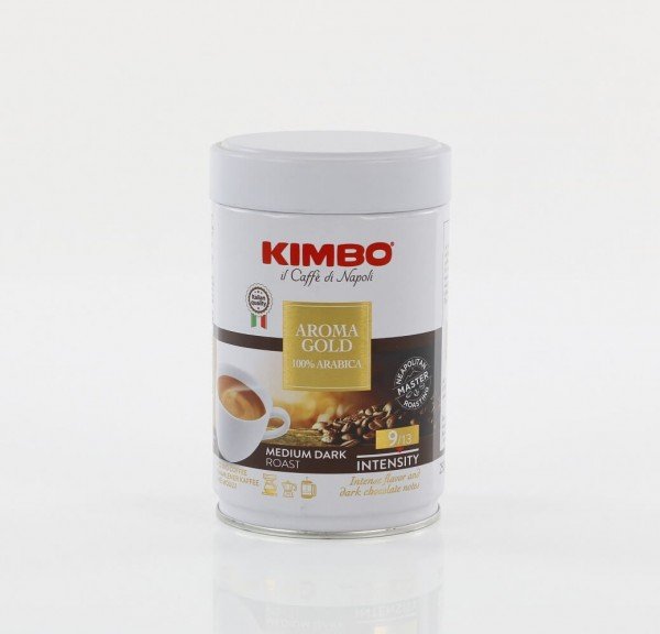 Kimbo Espresso Gold 250g - gemahlen in der Dose bei espressissimo.de