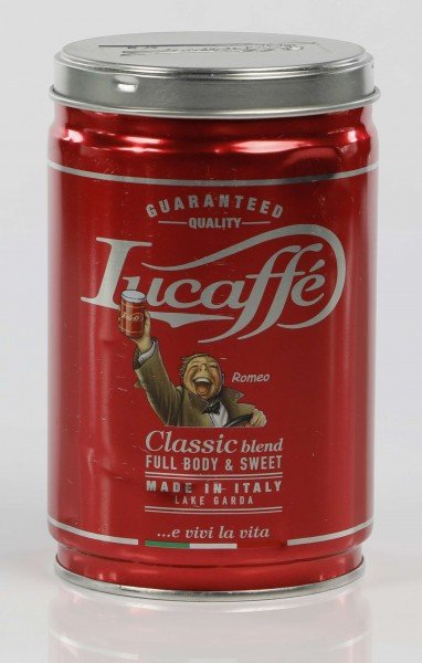 Lucaffe Classico Espressobohnen in 250g Dose neues Design