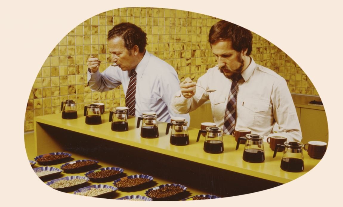 Blasercafe-Kaffeeverkostung-in-den-70er-Jahren