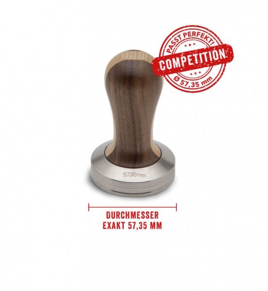 Lelit Tamper 57,35mm - zweifarbiger Holzgriff - Competition