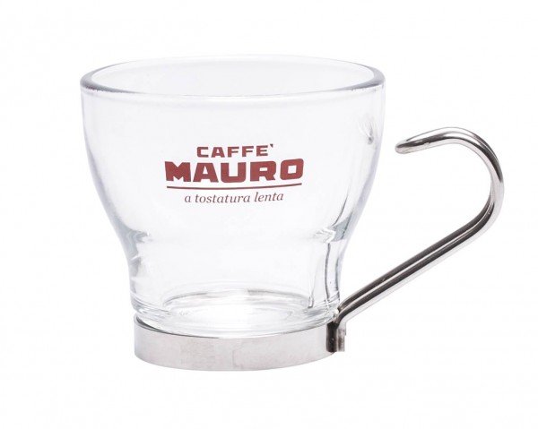 Mauro Caffè Espressoglas mit Metallgriff