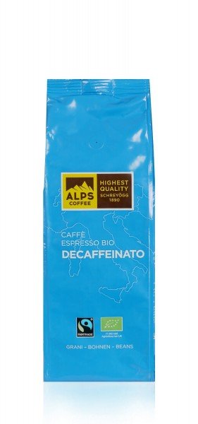 ALPS COFFEE Decaff koffeinfrei 500g Bohnen