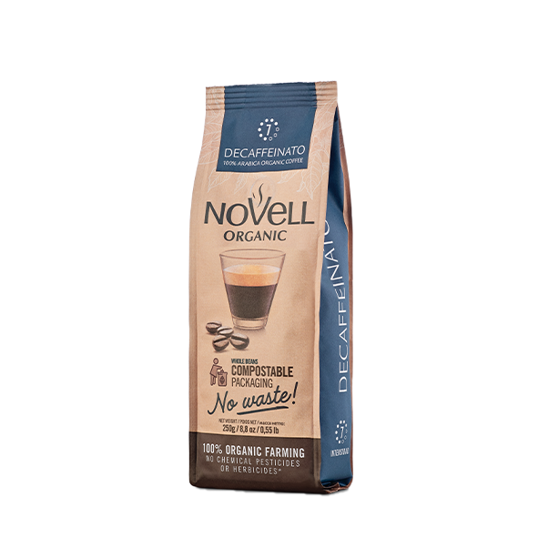 Novell Organic Decaff entkoffeiniert no-waste BIO Espressobohnen 250g