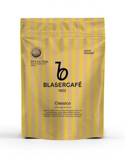Blasercafé Classico ESE Pads 20 Stück Beutel neue Verpackung