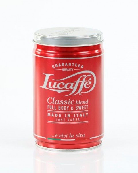 Lucaffe Classico Espressobohnen in 250g Dose neustes Design