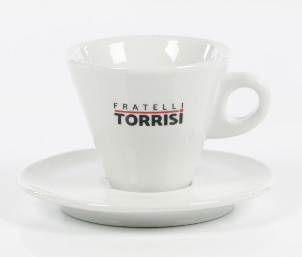 Torrisi Cappuccinotasse mit Unterteller neues Logo