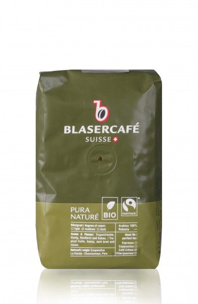 Pura Nature von Blasercafe 250g Bio und Fairtradekaffee