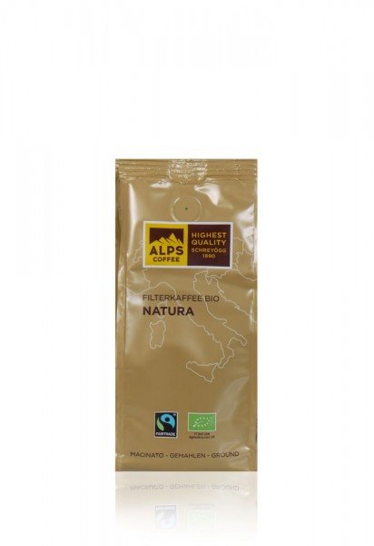 ALPS COFFEE Filterkaffee Bio Natura 250g gemahlen