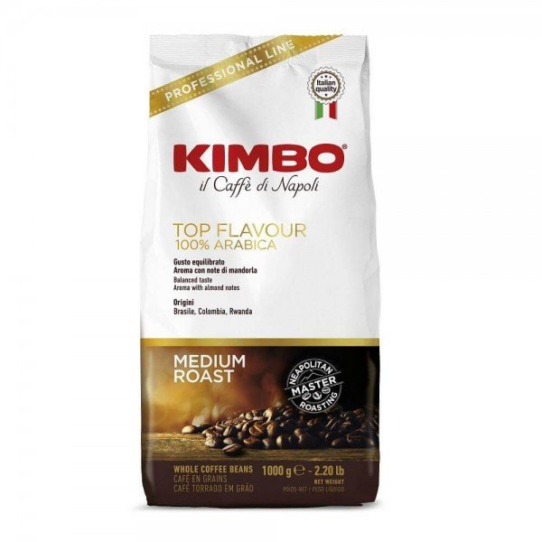 Kimbo Espressobohnen Top Flavour 1 kg neues Design