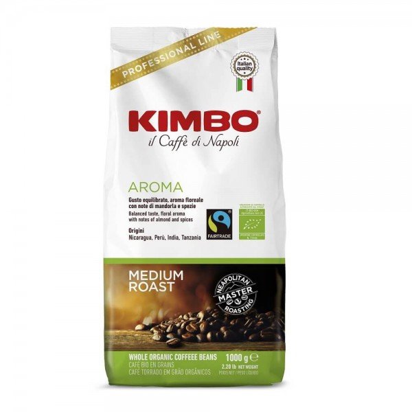 Kimbo Bio Fairtrade 1Kg Bohnen bei espressissimo.de
