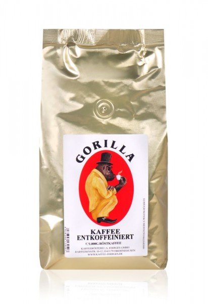 Gorilla Kaffee entkoffeiniert - 1kg Bohnen günstig kaufen
