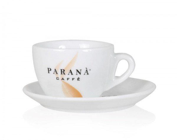 Paranà Caffè Cappuccinotasse in Weiß und Orange jetzt kaufen