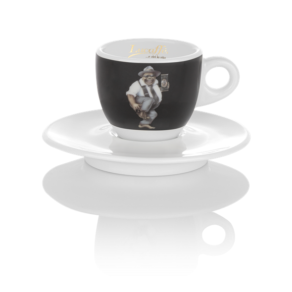 Lucaffe Espressotasse Mr. exklusive schwarz in neuem Design