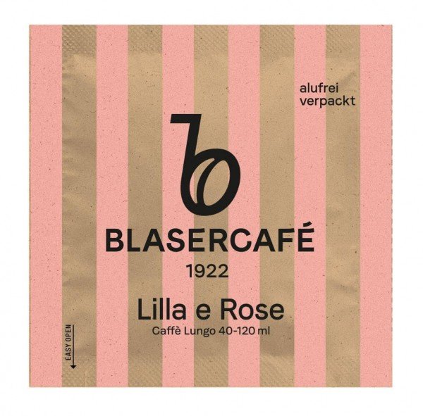 Blasercafé Lilla e Rose 200 ESE-Pads neue Verpackung