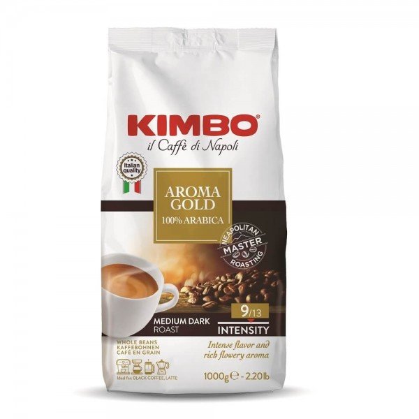 Espressobohnen Kimbo Gold 1 kg Vorderseite